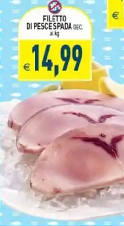 Supermercati Agorà Filetto di pesce spada offerta