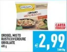 Supermercati Agorà DROGEL MISTO RUSTICO VERDURE GRIGLIATE offerta