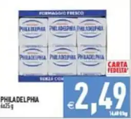 Supermercati Agorà FORMAGGIO FRESCO PHILADELPHIA offerta