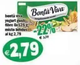 Il Castoro Supermercati Bontà Viva yogurt gusti fibre offerta
