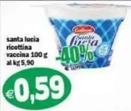 Il Castoro Supermercati santa lucia ricottina vaccina offerta