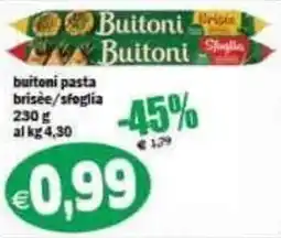 Il Castoro Supermercati Buitoni pasta brisée/sfoglia offerta