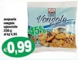 Il Castoro Supermercati Vongole sgusciate offerta