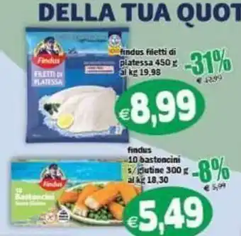 Il Castoro Supermercati Findus filetti di platessa offerta