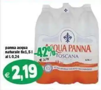 Il Castoro Supermercati Acqua Panna Toscana offerta