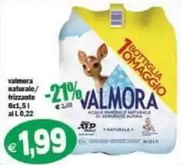 Il Castoro Supermercati valmora naturale/frizzante offerta