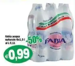 Il Castoro Supermercati Acqua naturale Fabia offerta