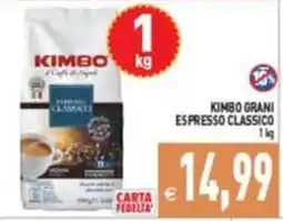 Supermercati Agorà KIMBO GRANI ESPRESSO CLASSICO offerta