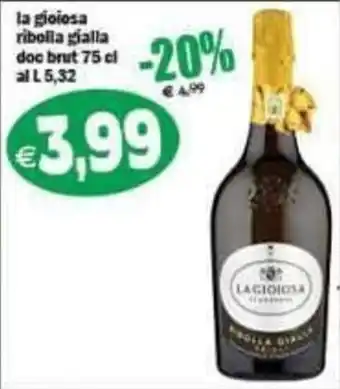 Il Castoro Supermercati la gioiosa ribolla gialla offerta