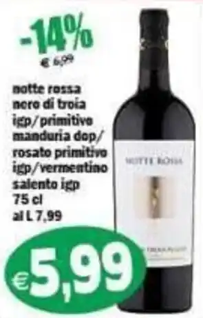 Il Castoro Supermercati notte rossa offerta