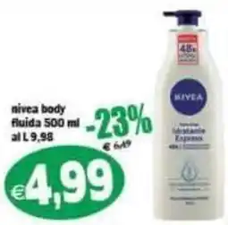 Il Castoro Supermercati nivea body fluida offerta