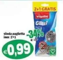 Il Castoro Supermercati vileda paglietta inox offerta