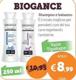 ZooPlanet Shampoo e balsamo Biogance offerta