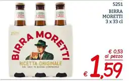 Zona Birra Moretti offerta