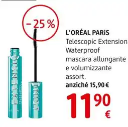 dm drogerie markt L'ORÉAL PARIS Telescopic Extension Waterproof mascara allungante e volumizzante assort. offerta