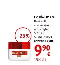 dm drogerie markt L'ORÉAL PARIS Revitalift crema viso anti-rughe SPF 30 offerta