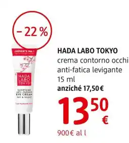 dm drogerie markt HADA LABO TOKYO crema contorno occhi anti-fatica levigante offerta