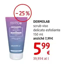 dm drogerie markt DERMOLAB scrub viso delicato esfoliante offerta