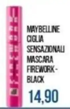 Beauty Si MAYBELLINE CIGLIA SENSAZIONALI MASCARA FIREWORK-BLACK offerta