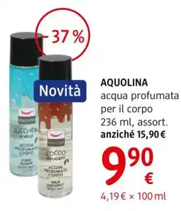dm drogerie markt AQUOLINA acqua profumata per il corpo offerta