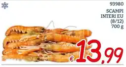 Zona SCAMPI INTERI EU offerta