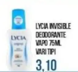Beauty Si LYCIA INVISIBLE DEODORANTE VAPO offerta