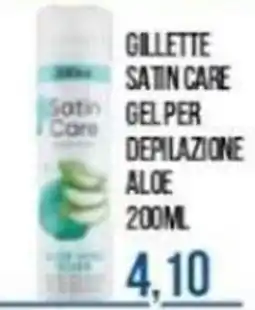 Beauty Si GILLETTE SATIN CARE GEL PER DEPILAZIONE ALOE offerta