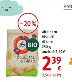 dm drogerie markt alce nero biscotti di farro offerta