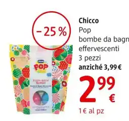 dm drogerie markt Chicco Pop bombe da bagno effervescenti offerta