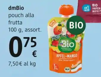 dm drogerie markt dmBio pouch alla frutta offerta