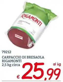 Zona Carpaccio di Bresaola Rigamonti offerta