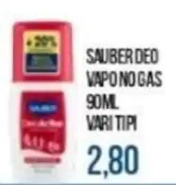 Beauty Si SAUBER DEO VAPO NO GAS offerta