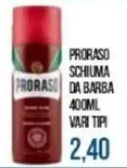 Beauty Si PRORASO SCHIUMA DA BARBA offerta
