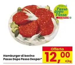 Eurospar Hamburger di bovino offerta