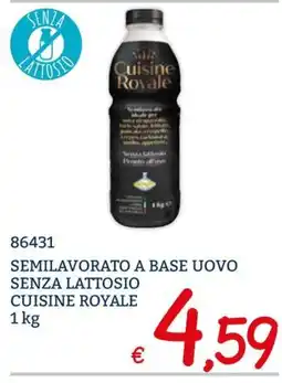 Zona SEMILAVORATO A BASE UOVO SENZA LATTOSIO CUISINE ROYALE offerta