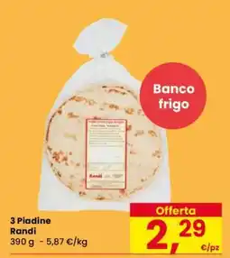 Eurospar 3 Piadine offerta