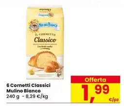 Eurospar 6 Cornetti Classici Mulino Bianco offerta