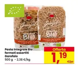 Eurospar Pasta integrale Bio formati assortiti Garofalo offerta