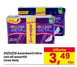 Eurospar 20/22/28 Assorbenti Ultra con ali assortiti offerta