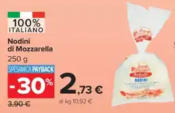 Carrefour Nodini di mozzarella offerta