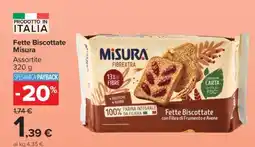 Carrefour Fette Biscottate Misura offerta