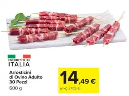 Carrefour Arrosticini di Ovino Adulto 30 Pezzi offerta