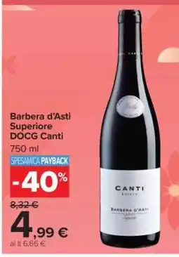 Carrefour Barbera d’Asti Superiore DOCG Canti offerta