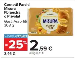 Carrefour Cornetti Farciti Misura Fbraextra o Privolat offerta