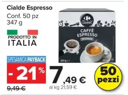 Carrefour Cialde Espresso offerta