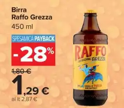 Carrefour Birra Raffo grezza offerta