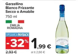 Carrefour Garzellino Bianco Frizzante Secco o Amabile offerta