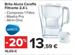 Carrefour Brita Aluna Caraffa Filtrante 2,4 L offerta