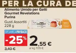 Carrefour Alimento Umido per Gatti Gourmet Revelations Purina offerta