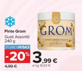 Carrefour Pinte Grom offerta